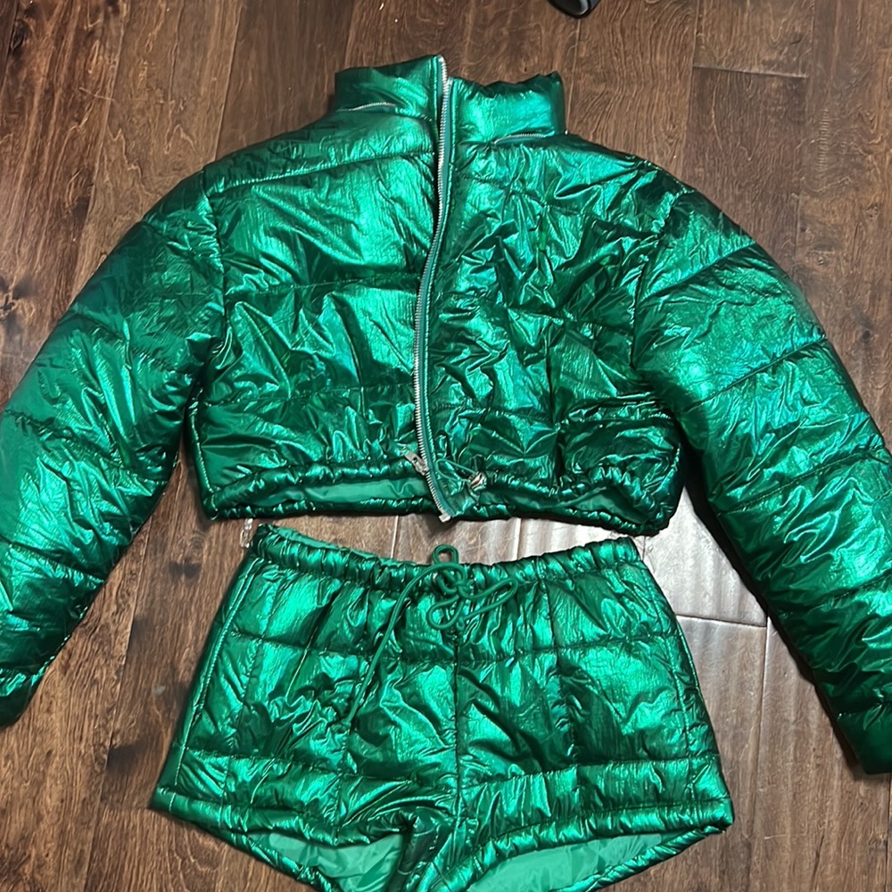 Metallic Green Fashion Nova Set